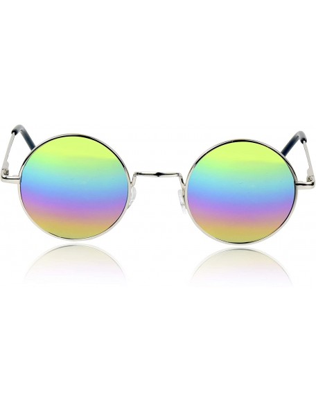 Aviator Big Round Sunglasses Retro Circle Tinted Lens Glasses UV400 Protection - C018WQSE67O $11.04