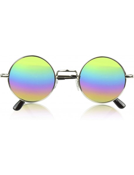 Aviator Big Round Sunglasses Retro Circle Tinted Lens Glasses UV400 Protection - C018WQSE67O $11.04