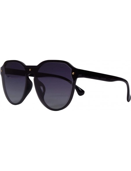 Oval p544 Oval Style Polarized - for Womens 100% UV PROTECTION - Black-black - CM192TGT6ZU $25.75