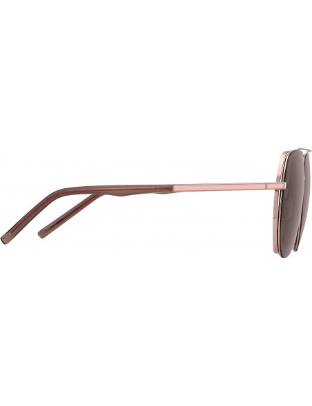 Aviator Aviator Sunglasses - Brown - CD199I2MS7E $36.67