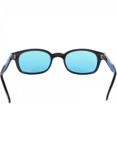 Wayfarer Original KD's Biker Sunglasses (Black Frame/Turquoise Lens) - Black Frame/Turquoise Lens - CQ112BW2XQ1 $11.01