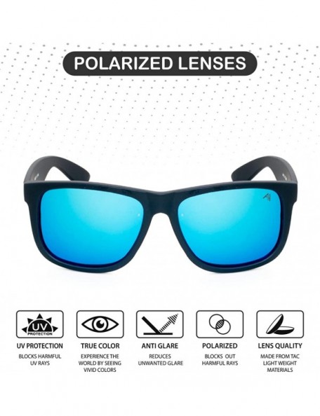Rectangular Polarized Square Sunglasses for Men - Driving Sunglasses - Classic Eyewear For Women UV 400 Protection - CX19C2ZG...