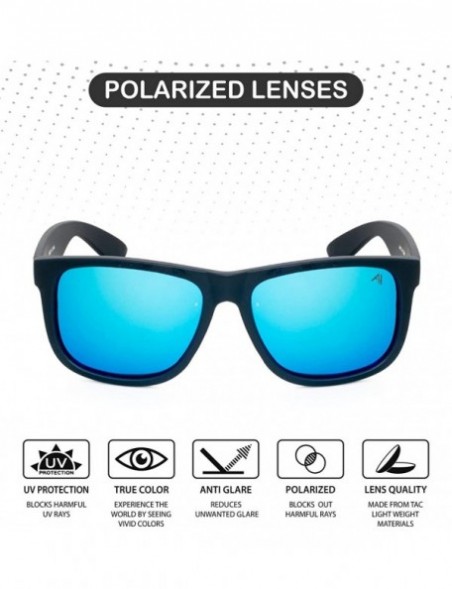 Rectangular Polarized Square Sunglasses for Men - Driving Sunglasses - Classic Eyewear For Women UV 400 Protection - CX19C2ZG...