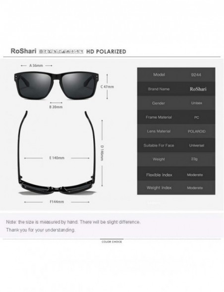 Sport Polarized Sports Sunglasses for Men/Women Shades Square Driving Cycling Sun glasses - Silver - CG18IA5USZD $14.20
