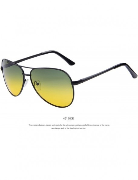 Goggle Men Polarized Sunglasses Night Vision Driving UV400 - C06 Gray G15 - CM199C885QW $33.48