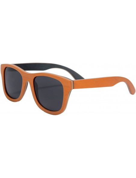 Sport Polarized Wooden Sunglasses Skateboard Wood Summer Glasses UV400 Protection Outdoor Sports Sunglasses-SG68004 - CY18E6G...