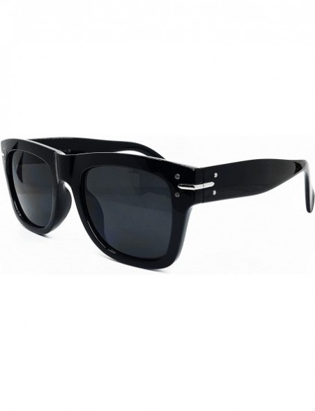 Oversized 7210 Premium Oversize XXL Women Men Retro Vintage Brand Designer Style Funky Fashion Sunglasses - Black - C418DSII0...