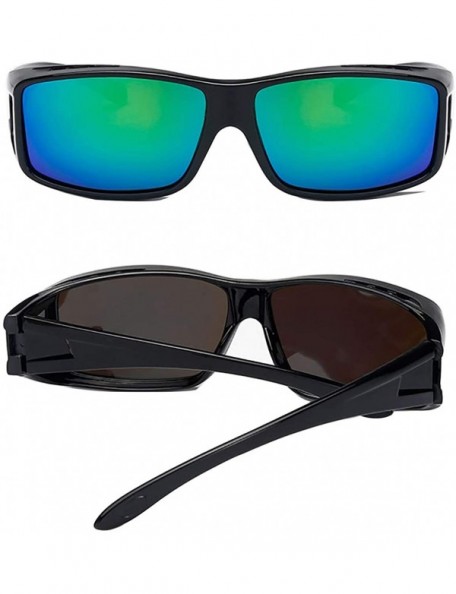 Goggle Polarized Rectangular Glasses Sunglasses Protection - 2 - CP18GA2CU8Q $11.37