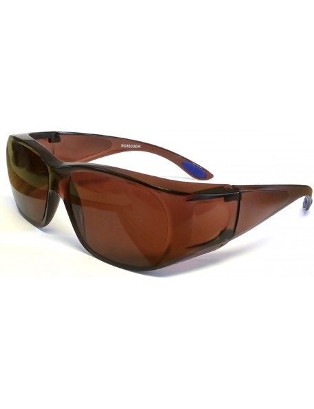 Oversized SG8533DR Copper Fitover Sunglasses - CF11YE9C2CJ $10.73