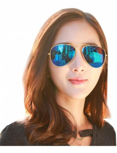 Aviator Hot Men and women Fashion Accessories Classic Metal Designer New Sunglasses - Gold - CK18E4U7SML $9.13