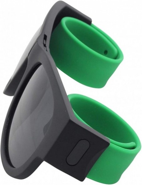 Sport Wrist Slap-On Polarized Unisex Sunglasses - Green - C018X6S30LL $9.12