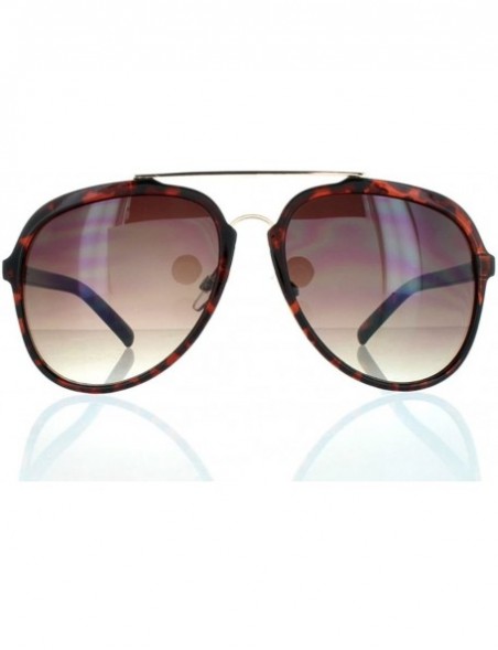 Aviator Tortoise Aviator Sunglasses with Brown Lens 100% UV400 - CQ12MCXQOMR $7.76