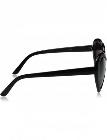 Oversized Large Oversized Womens Heart Shaped Sunglasses Cute Love Fashion Eyewear - Black - C1116KFQRFX $8.68