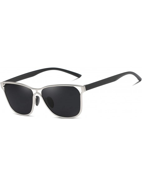Sport Polarized Sunglasses Polarized sunglasses protection - Silver Grey - CE192C33GE2 $28.29