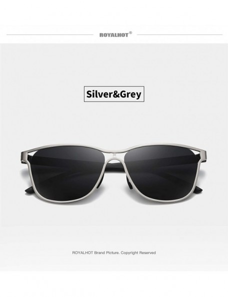 Sport Polarized Sunglasses Polarized sunglasses protection - Silver Grey - CE192C33GE2 $14.73