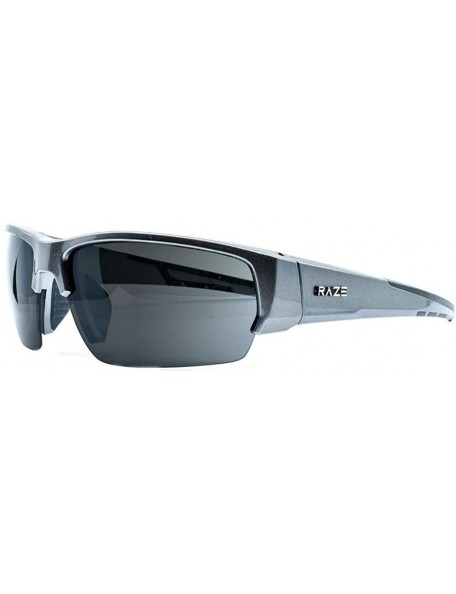 Sport Sport Sunglasses Protection Polarized (Metallic Gray/Smoke) - CR18QXIU0TD $16.12