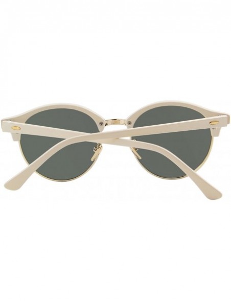 Wrap Polarized Sunglasses for Men Women Semi Rimless Retro Brand Sun Glasses S8054 - Beige&green - CU12NAYESN4 $10.37