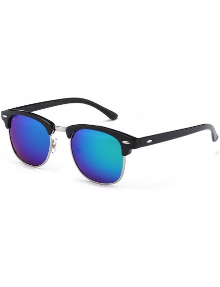 Oval Fashion Semi RimlPolarized Sunglasses Men Women Half Frame Sun Glasses Classic Oculos De Sol UV400 - CW19852AK7G $29.06