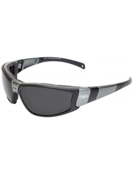 Goggle Eyewear Champ Char MET SM Motorcycle Safety Sunglass - Smoke Lens - Metallic Charcoal Black Frame - CI18GDRIN92 $19.14