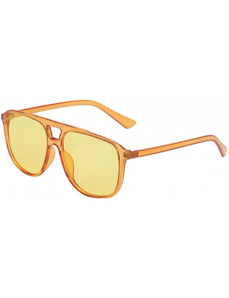 Round New Irregular Shape Vintage Glasses for Women Men Retro Style Sun Spectacles - B - CO18UM8ACCM $12.79