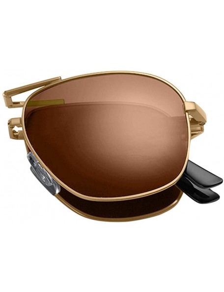 Rimless Unisex Summer Polarized Folding Eyebrow Pencil Sunglasses Fashion Glasses Eyeglasses for Men Women UV Protection - C5...