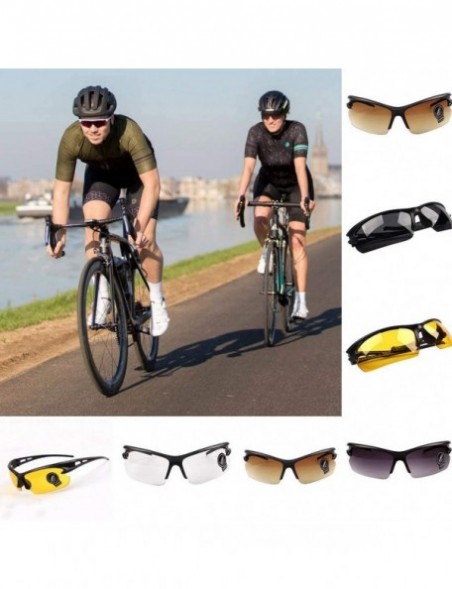 Aviator Unisex Sunglasses Bike Running Driving Fishing Golf Baseball Glasses Sunglasses - Coffee - CQ19074X3D2 $10.20