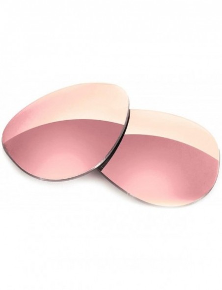 Aviator Non-Polarized Replacement Lenses for Serengeti Large Aviator - Rose Gold Mirror Tint - C218IXWYSK9 $22.97