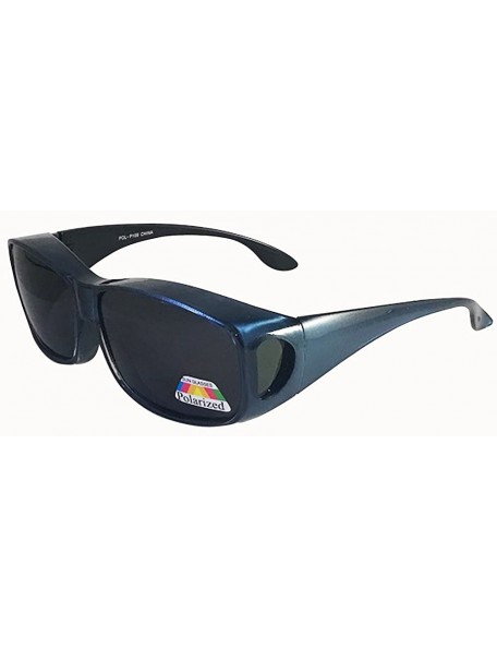 Oval Polarized Fit Over Sunglasses Cover Wrap Driving Anti Glare(GOOD PRICE)- 14.99 - Blue - CV18883CU8R $13.22