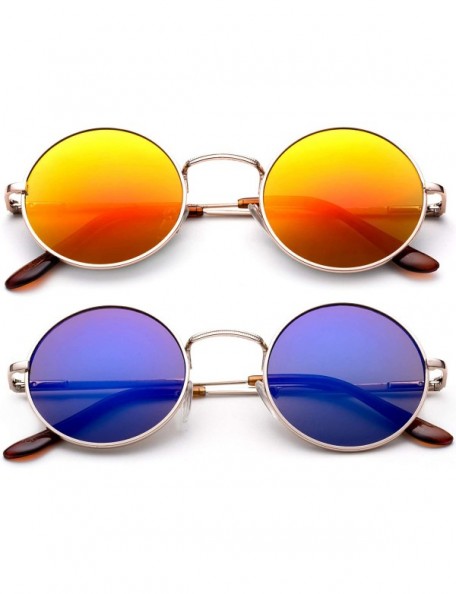 Round John Lennon Glasses Hippy 60's Vintage Retro Round Sunglasses & Clear Lens - C218522RU46 $16.90