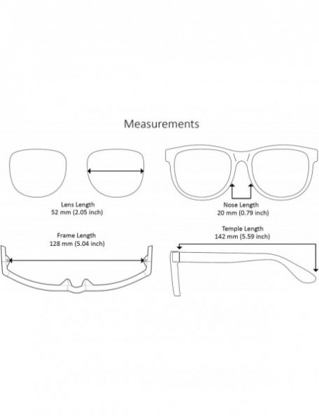 Square Wood Bamboo Sunglasses for Men Women Bamboo Square Sunglass 541102BM-SD - Black Frame/Grey Lens - C418NETS86T $11.61