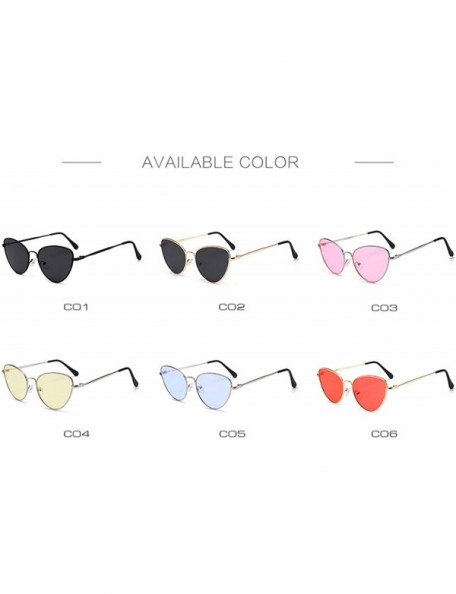 Cat Eye Sexy Small Vintage Cat Eye Sunglasses Women Red Black Sun Glasses Female Ladies Cateyes Sunglass 2018 Retro - CB199C0...