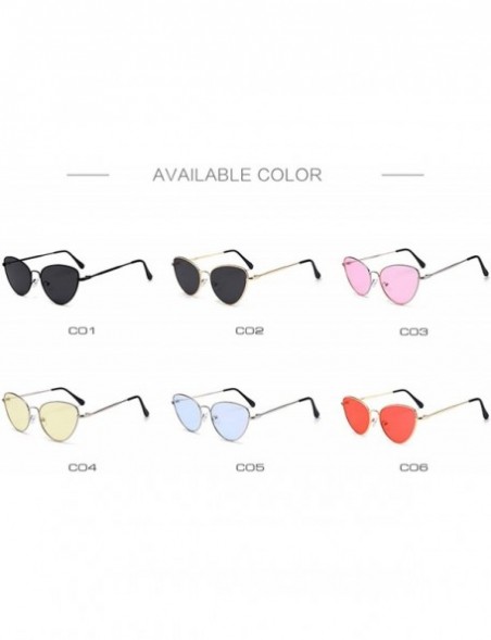 Cat Eye Sexy Small Vintage Cat Eye Sunglasses Women Red Black Sun Glasses Female Ladies Cateyes Sunglass 2018 Retro - CB199C0...