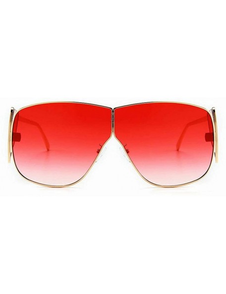 Oversized Sunglasses Fashion Glasses Designer Vintage - Red - CL18WMRTE9G $28.98