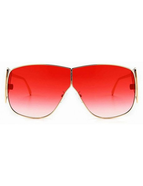 Oversized Sunglasses Fashion Glasses Designer Vintage - Red - CL18WMRTE9G $12.51