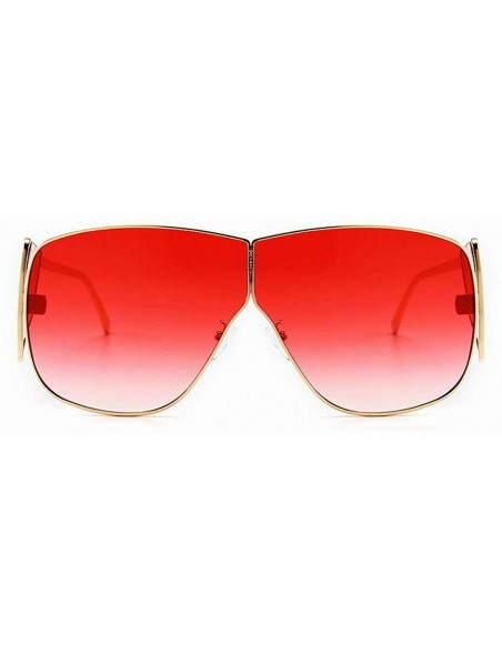 Oversized Sunglasses Fashion Glasses Designer Vintage - Red - CL18WMRTE9G $28.98