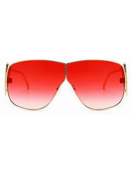 Oversized Sunglasses Fashion Glasses Designer Vintage - Red - CL18WMRTE9G $12.51