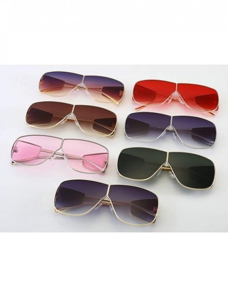 Oversized Sunglasses Fashion Glasses Designer Vintage - Red - CL18WMRTE9G $12.51