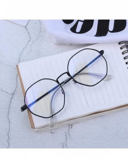 Oval glasses fashion version glasses blue gem_Flat - CF18GYIXZZY $32.94