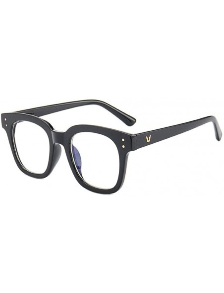 Oval glasses fashion version glasses blue gem_Flat - CF18GYIXZZY $32.94