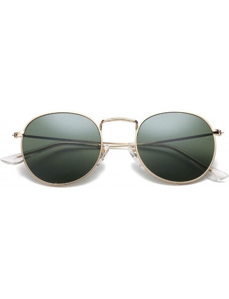 Round Fashion Oval Sunglasses Women Designe Small Metal Frame Steampunk Retro Sun Glasses Oculos De Sol UV400 - CZ197A2RLWG $...