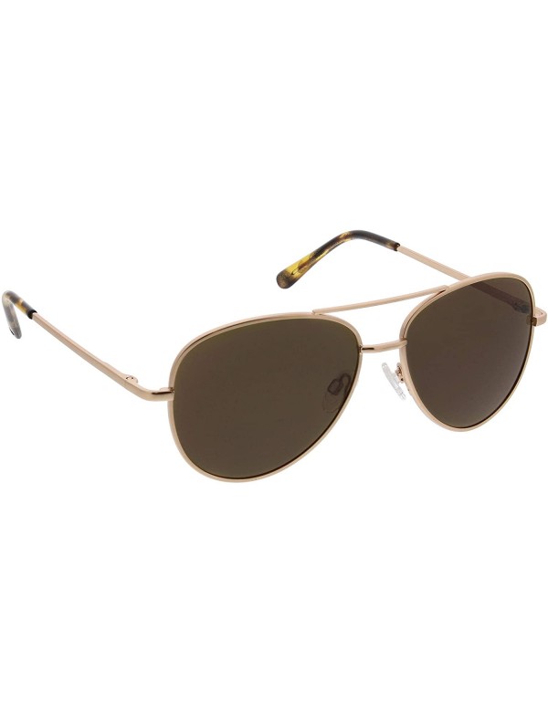 Aviator Heat Wave Reading Aviator Sunglasses - Gold - C219658WLEK $12.66