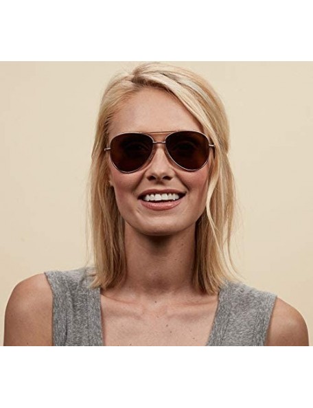 Aviator Heat Wave Reading Aviator Sunglasses - Gold - C219658WLEK $12.66