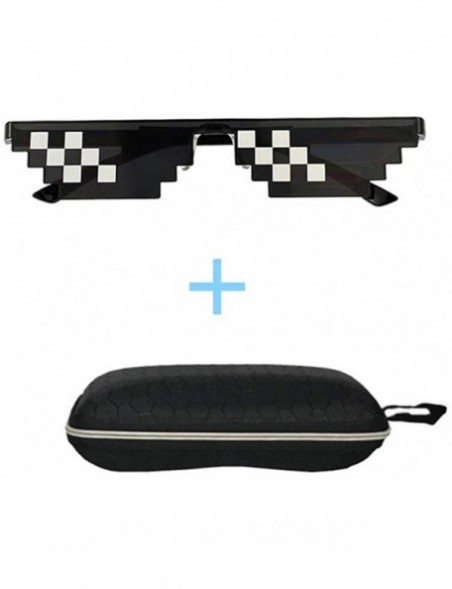 Rectangular Mosaic Glasses Deal With It 8 Bit Pixel MLG Shades Unisex Sunglasses Toy - 3 Pack - CL18TTACQX0 $18.56