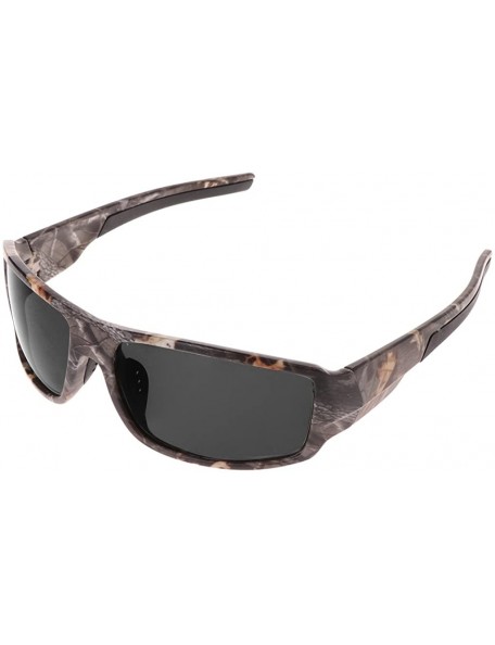 Oval Cycling Sunglasses Polarized 5106 Camouflage Frame Spectacles Protection Outdoor Fishing Sports UV400 - Grey - CO18QSH8X...