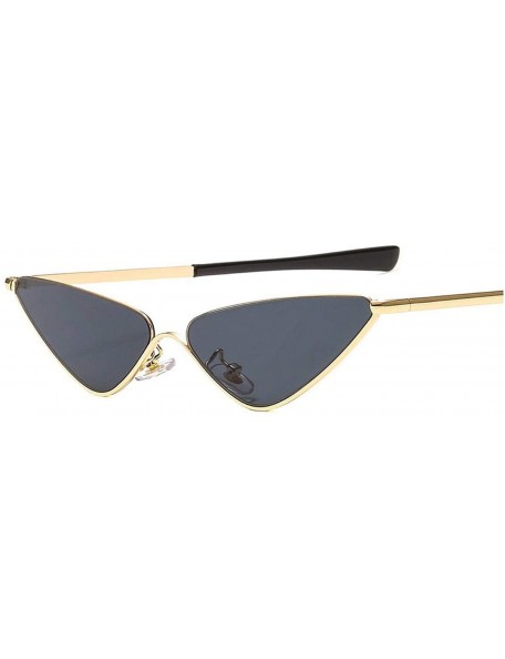 Oversized Fashion Cat Eye Sunglasses Women Mirror Triangle Sun Glasses Female Lens Shades Ladies Eyewear UV400 - C1 - C2198A5...