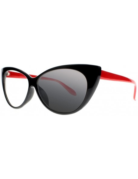 Oversized Retro Vintage Transition Photochromi Cat Eye Reading Glasses UV400 Sunglasses - Red - CF18CMWY42G $18.50