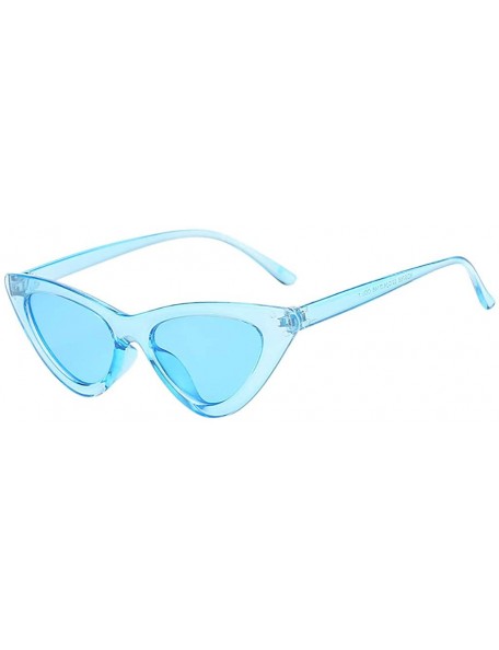 Oversized Unisex Vintage Eye Sunglasses-Retro Eyewear Fashion Radiation Protection - G - C618Q3DMD4O $9.54