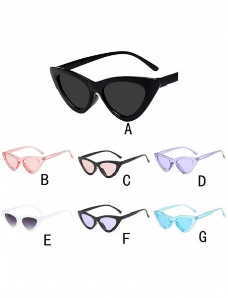 Oversized Unisex Vintage Eye Sunglasses-Retro Eyewear Fashion Radiation Protection - G - C618Q3DMD4O $9.54