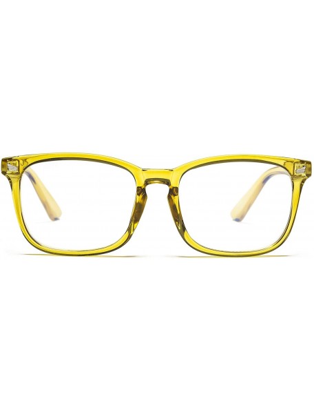 Aviator Non-prescription Glasses Frame Clear Lens Eyeglasses - Olive Green - CW18A2SCX22 $23.82