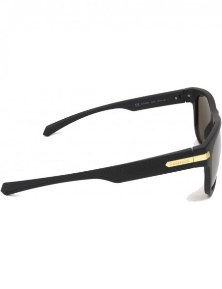 Square Men's Pld2065/S Square Sunglasses - Black Gold - C0180LHDMQT $52.64